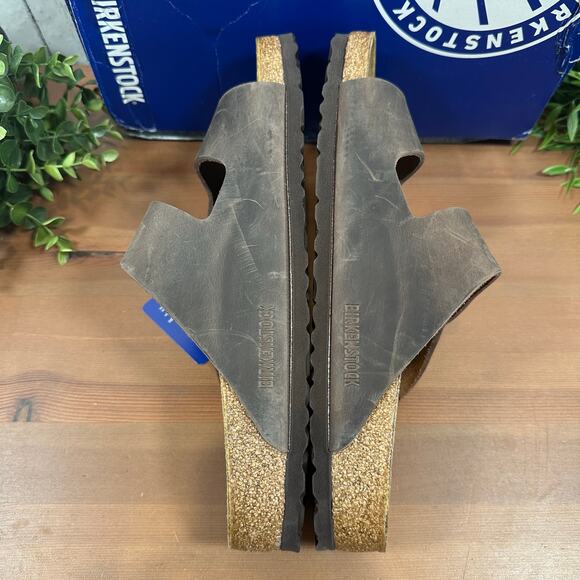 Birkenstock Arizona Oiled Leather Habana Sandals Size 42 US W11/M9 0052531 - Picture 9 of 11